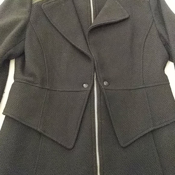 GUESS Tweed Riding Jacket (Navy&black) - Picture 7 of 11